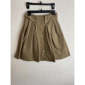 Anthropologie Sine Button Front Skirt with Pockets Size 2